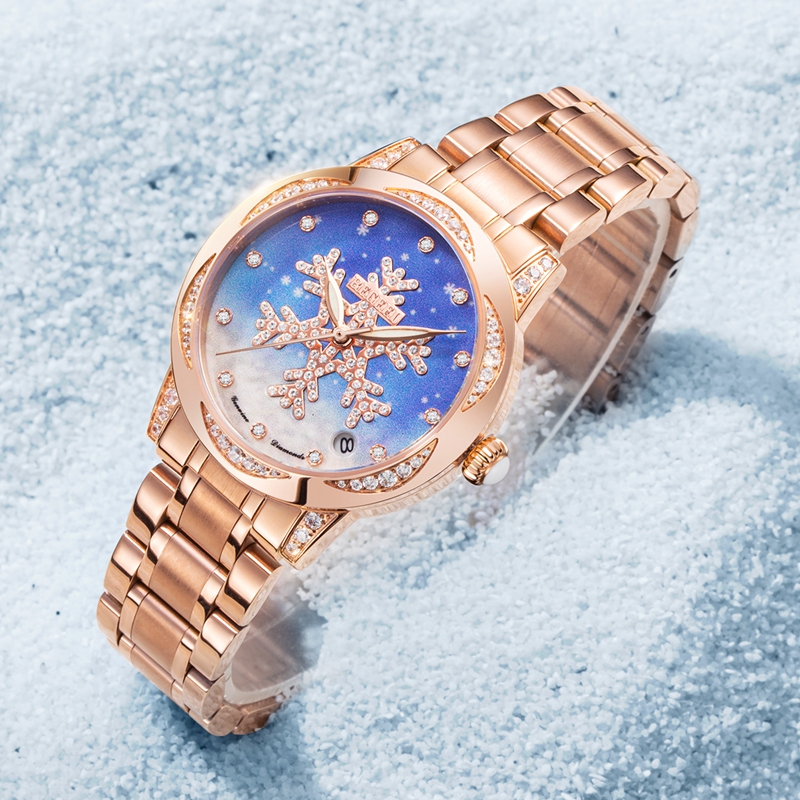 女士手表佩戴松緊度圖片,女士鋼帶手表最合適的松緊度